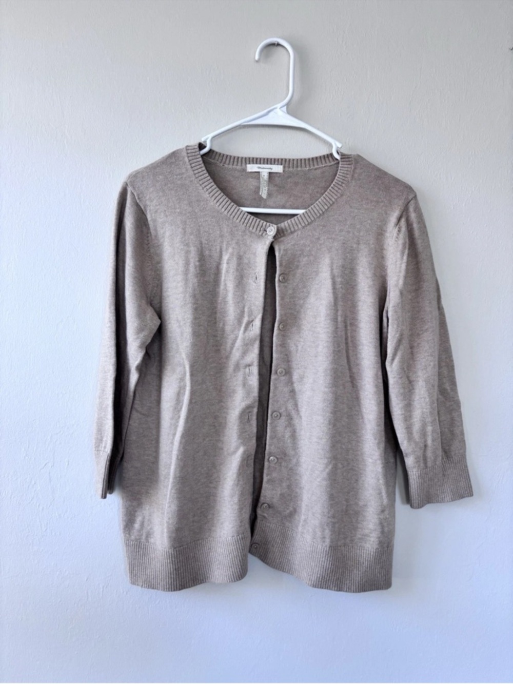 Old Navy Women’s Maternity Size Medium Cardigan Sweater Button Up 100% Cotton